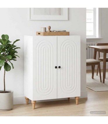 vidaXL Sideboard White 66 x 34.5 x 90 cm Engineered Wood — V0672202652