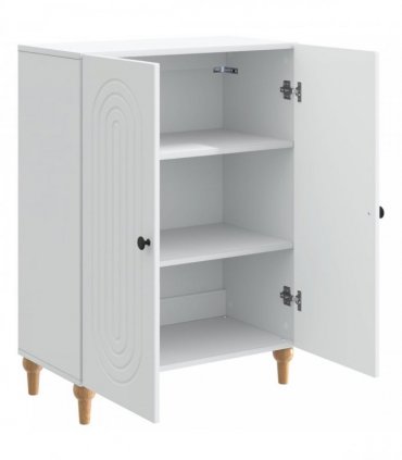 vidaXL Sideboard White 66 x 34.5 x 90 cm Engineered Wood — V0672202652