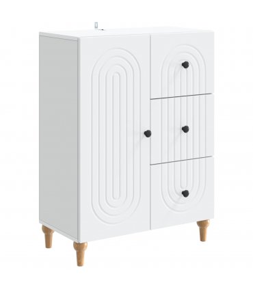 vidaXL Sideboard with Drawer White 66 x 34.5 x 90 cm Engineered Wood