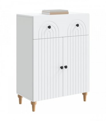 vidaXL Sideboard with Drawer White 66 x 34.5 x 90 cm Engineered Wood — V0672202657
