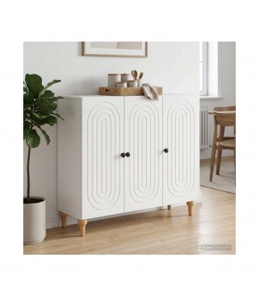 vidaXL Sideboard White 89 x 34.5 x 80 cm Engineered Wood