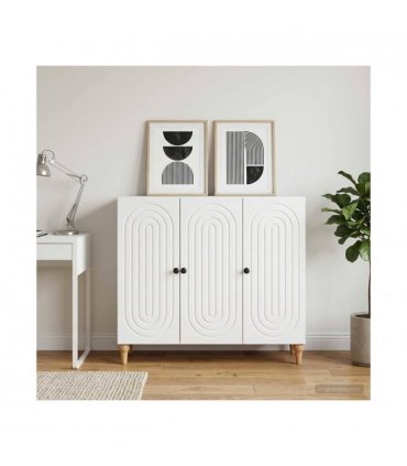 vidaXL Sideboard White 89 x 34.5 x 80 cm Engineered Wood