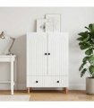 vidaXL Sideboard with Drawer White 66 x 34.5 x 95 cm Engineered Wood