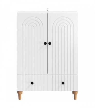 vidaXL Sideboard with Drawer White 66 x 34.5 x 95 cm Engineered Wood