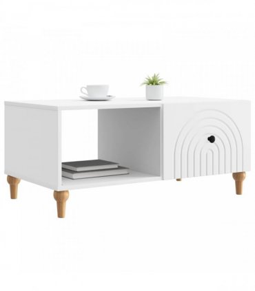 vidaXL Coffee Table White 90 x 50 x 40 cm Engineered Wood — V0672202666