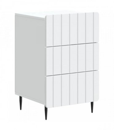 vidaXL Bedside Cabinet White 43x 41 x 68 cm Engineered Wood