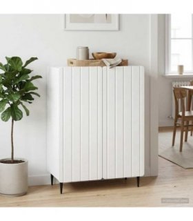 vidaXL Sideboard White 66 x 34.5 x 92 cm Engineered Wood