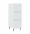 vidaXL Drawer Cabinet White 33 x 34.5 x 92 cm Engineered Wood