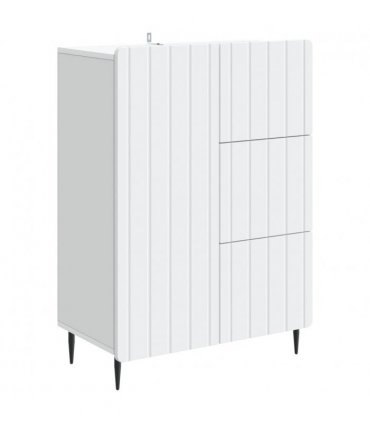 vidaXL Sideboard with Drawer White 66 x 34.5 x 91.5 cm Engineered Wood