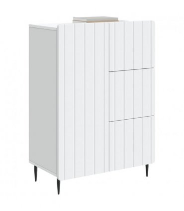 vidaXL Sideboard with Drawer White 66 x 34.5 x 91.5 cm Engineered Wood