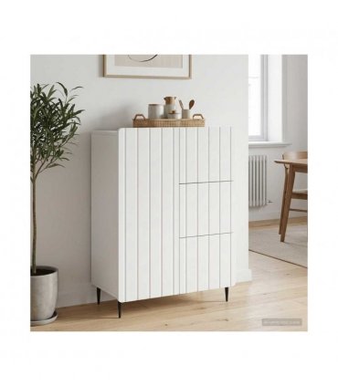 vidaXL Sideboard with Drawer White 66 x 34.5 x 91.5 cm Engineered Wood
