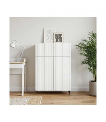 vidaXL Sideboard with Drawer White 66 x 34.5 x 92 cm Engineered Wood