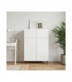 vidaXL Sideboard with Drawer White 66 x 34.5 x 92 cm Engineered Wood