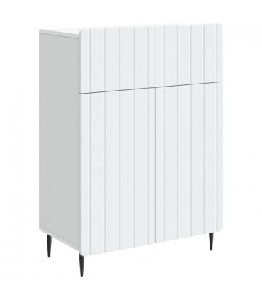 vidaXL Sideboard with Drawer White 66 x 34.5 x 92 cm Engineered Wood