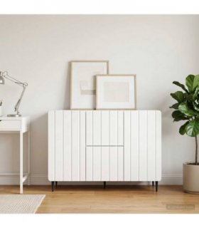 vidaXL Sideboard with Drawer White 89 x 34.5 x 62 cm Engineered Wood