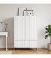 vidaXL Sideboard with Drawer White 66 x 34.5 x 97 cm Engineered Wood