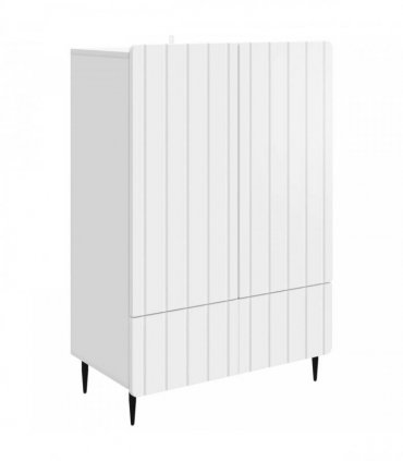 vidaXL Sideboard with Drawer White 66 x 34.5 x 97 cm Engineered Wood