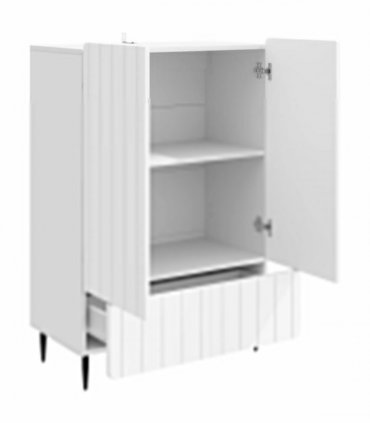 vidaXL Sideboard with Drawer White 66 x 34.5 x 97 cm Engineered Wood