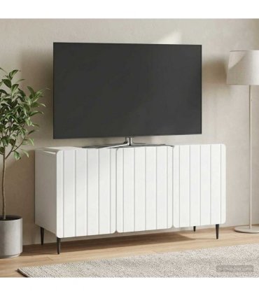 vidaXL TV Cabinet White 99 x 34.5 x 52 cm Engineered Wood