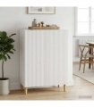 vidaXL Sideboard White 66 x 34.5 x 90 cm Engineered Wood — V0672202687
