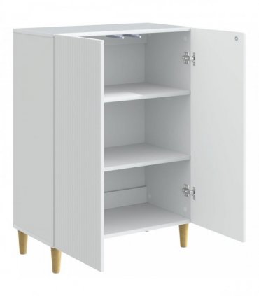 vidaXL Sideboard White 66 x 34.5 x 90 cm Engineered Wood — V0672202687