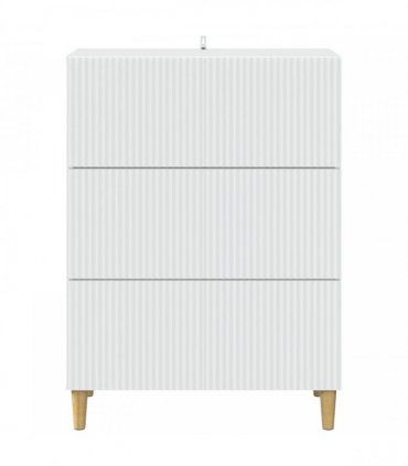 vidaXL Drawer Cabinet White 66 x 34.5 x 90 cm Engineered Wood — V0672202689