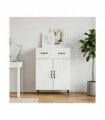 vidaXL Sideboard with Drawer White 66 x 34.5 x 89.5 cm Engineered Wood