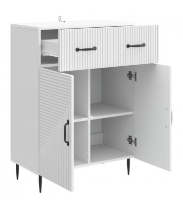vidaXL Sideboard with Drawer White 66 x 34.5 x 89.5 cm Engineered Wood