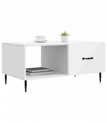 vidaXL Coffee Table White 90 x 50 x 40 cm Engineered Wood — V0672202718