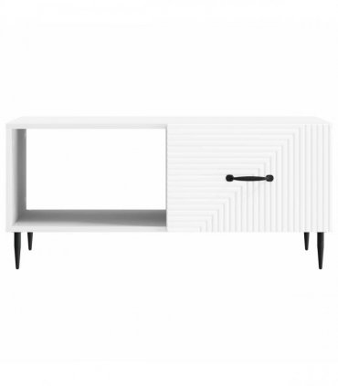 vidaXL Coffee Table White 90 x 50 x 40 cm Engineered Wood — V0672202718