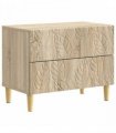 vidaXL Bedside Table Sonoma Oak 62 x 34.5 x 48 cm Engineered Wood