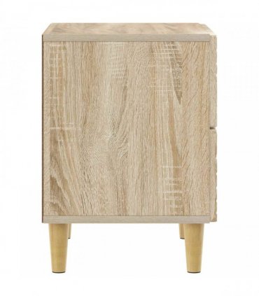 vidaXL Bedside Table Sonoma Oak 62 x 34.5 x 48 cm Engineered Wood