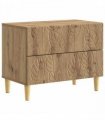 vidaXL Bedside Table Artisan Oak 62 x 34.5 x 48 cm Engineered Wood