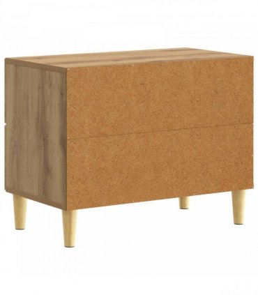 vidaXL Bedside Table Artisan Oak 62 x 34.5 x 48 cm Engineered Wood