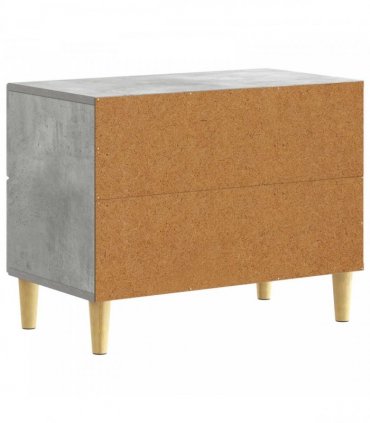 vidaXL Bedside Table Concrete Grey 62 x 34.5 x 48 cm Engineered Wood