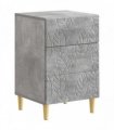 vidaXL Bedside Table Concrete Grey 43 x 39.5 x 66.5 cm Engineered Wood