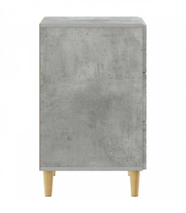 vidaXL Bedside Table Concrete Grey 43 x 39.5 x 66.5 cm Engineered Wood