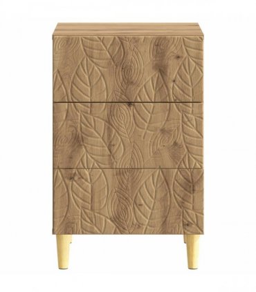 vidaXL Bedside Table Artisan Oak 43 x 39.5 x 66.5 cm Engineered Wood