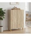 vidaXL Sideboard Sonoma Oak 66 x 34.5 x 90 cm Engineered Wood — V0672202738