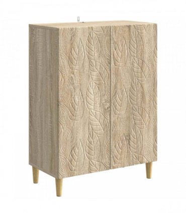 vidaXL Sideboard Sonoma Oak 66 x 34.5 x 90 cm Engineered Wood — V0672202738