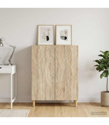 vidaXL Sideboard Sonoma Oak 66 x 34.5 x 90 cm Engineered Wood — V0672202738