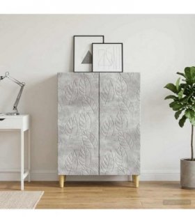 vidaXL Sideboard Concrete Grey 66 x 34.5 x 90 cm Engineered Wood — V0672202739