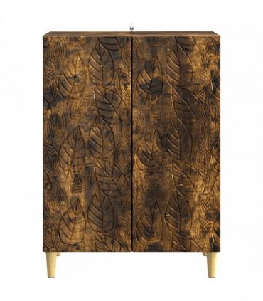 vidaXL Sideboard Smoked Oak 66 x 34.5 x 90 cm Engineered Wood — V0672202743