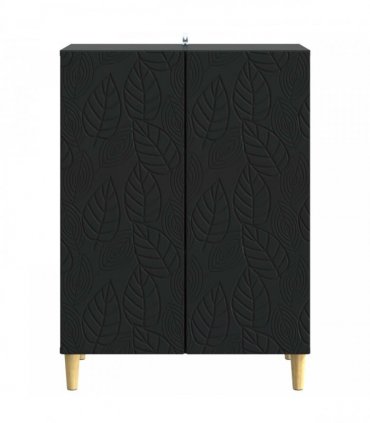 vidaXL Sideboard Black 66 x 34.5 x 90 cm Engineered Wood — V0672202744