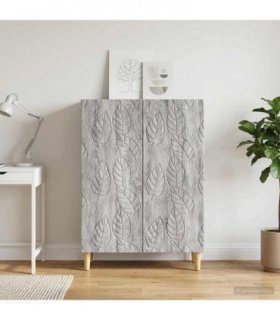 vidaXL Sideboard Grey Sonoma 66 x 34.5 x 90 cm Engineered Wood — V0672202745