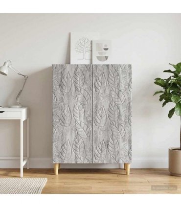 vidaXL Sideboard Grey Sonoma 66 x 34.5 x 90 cm Engineered Wood — V0672202745