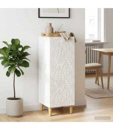 vidaXL Sideboard White 33 x 34.5 x 90 cm Engineered Wood — V0672202747