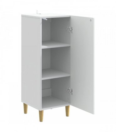 vidaXL Sideboard White 33 x 34.5 x 90 cm Engineered Wood — V0672202747