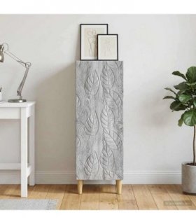 vidaXL Sideboard Grey Sonoma 33 x 34.5 x 90 cm Engineered Wood — V0672202748