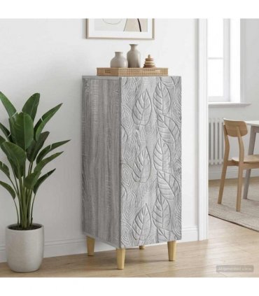 vidaXL Sideboard Grey Sonoma 33 x 34.5 x 90 cm Engineered Wood — V0672202748